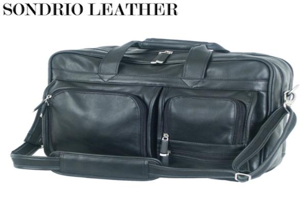 Multi Pocket Attache - Sondrio Top Grain Leather